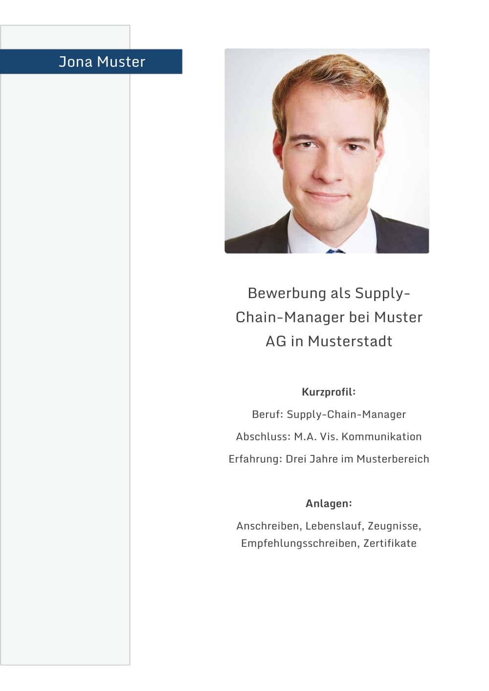 Deckblatt Supply-Chain-Manager