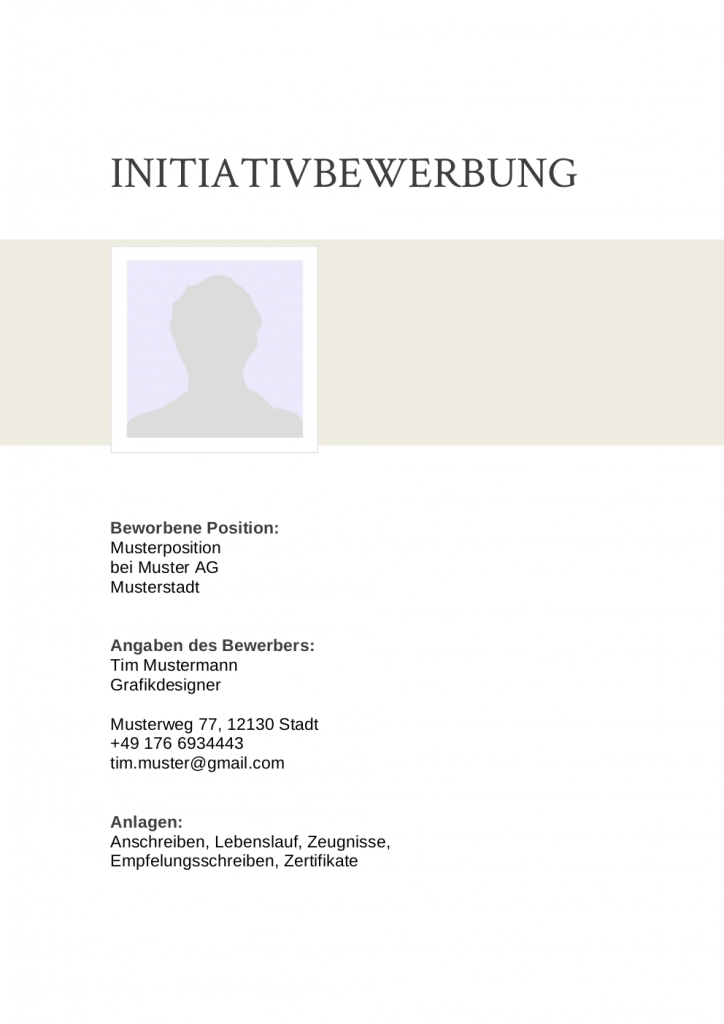 Initiativbewerbung: Muster für Buchhalter | lebenslaufdesigns.de